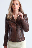 B-1002 Women's Leather Jacket | Derimod