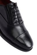 Men's Black Laced Leather Classic Shoes | Derimod