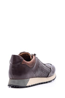 Erkek Kroko Detaylı Deri Sneaker | Derimod