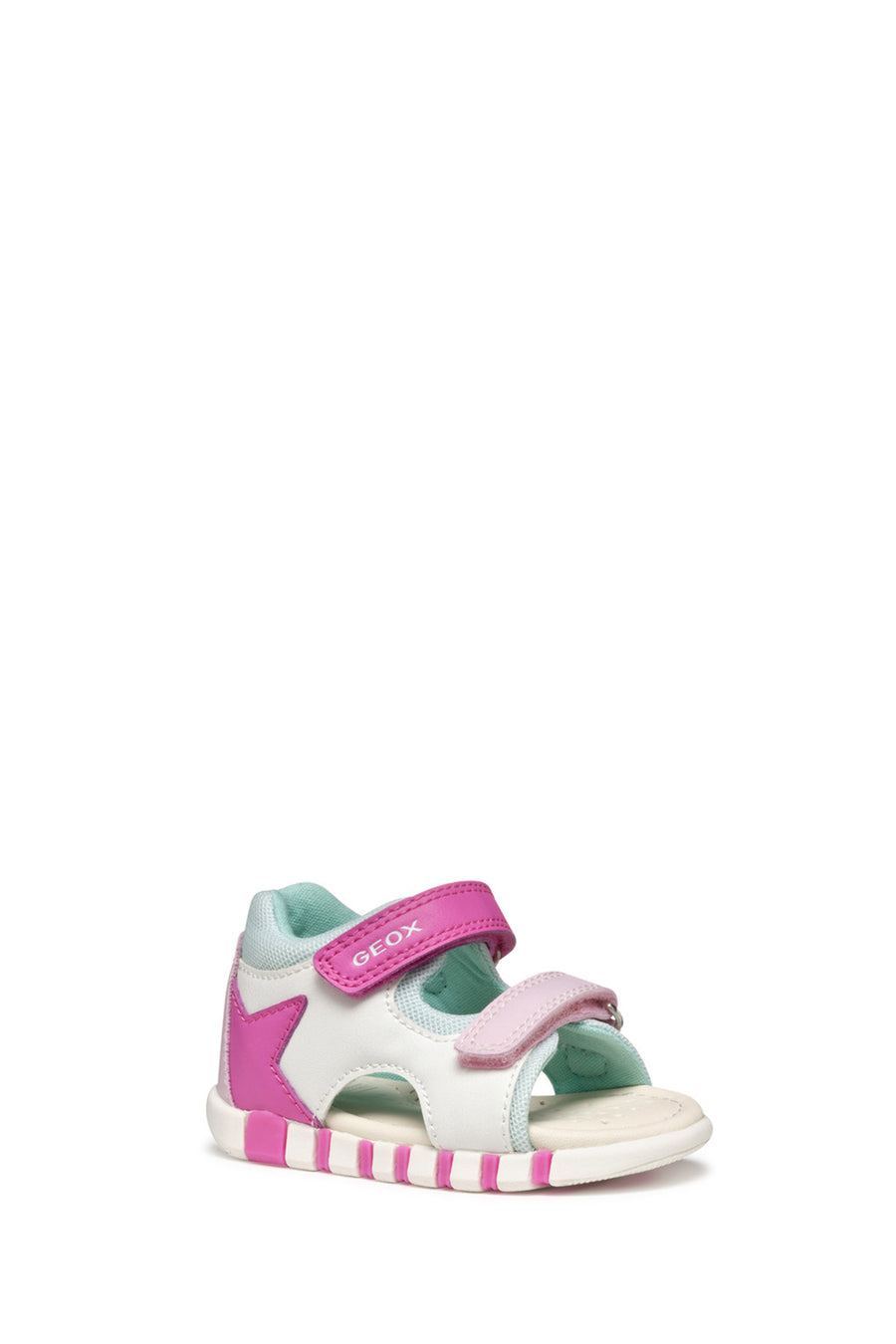 Geox Baby Girl B Sandal Iupidoo A - Synth + Mesh Double Strap Fabric Sandal