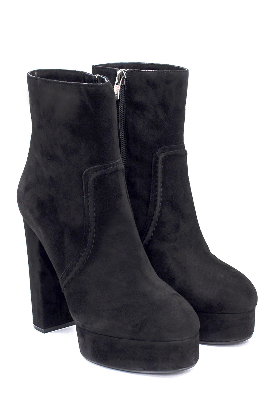 Women's Suede Heeled Boots