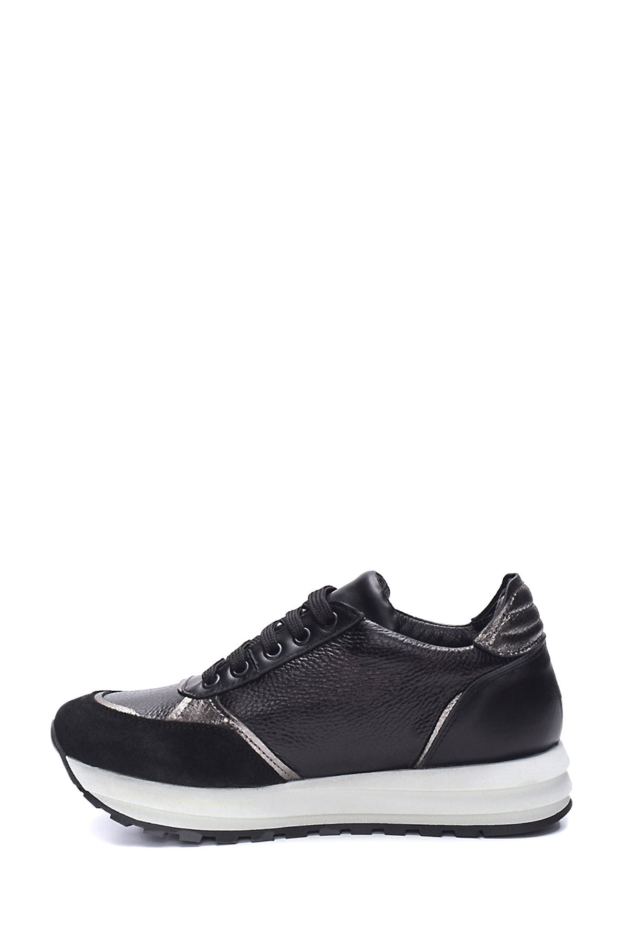 Women's Leather Thick Sole Sneaker