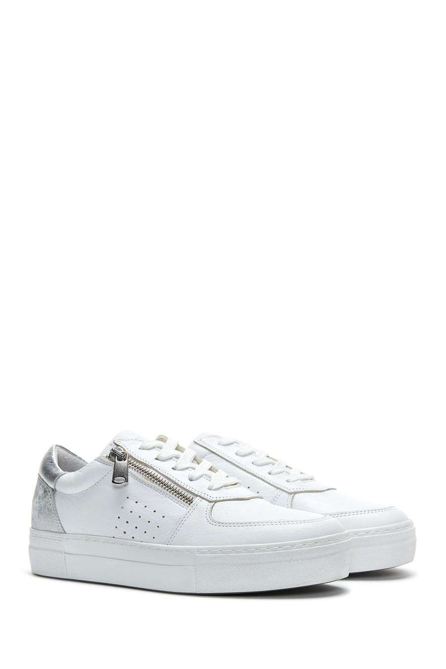 Kadın Deri Fermuarlı Sneaker