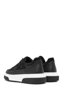 Erkek Siyah Bağcıklı Kalın Tabanlı Süet Deri Sneaker | Derimod