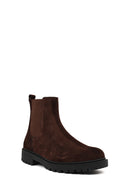 Male Brown Suede Chelsea Boots | Derimod