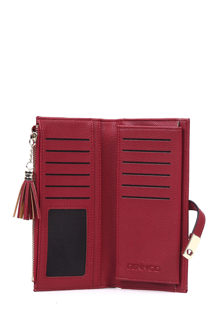 Women's Red Faux Leather Wallet