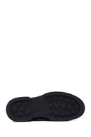 Men's Black Lace-Up Thick-Soled Leather Casual Shoe | Derimod