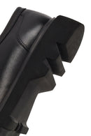 Male Black Lace-Up Thick-Soled Leather Casual Shoes | Derimod
