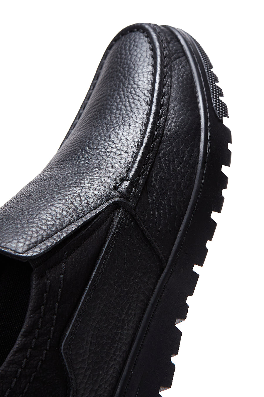 Erkek Siyah Deri Casual Loafer