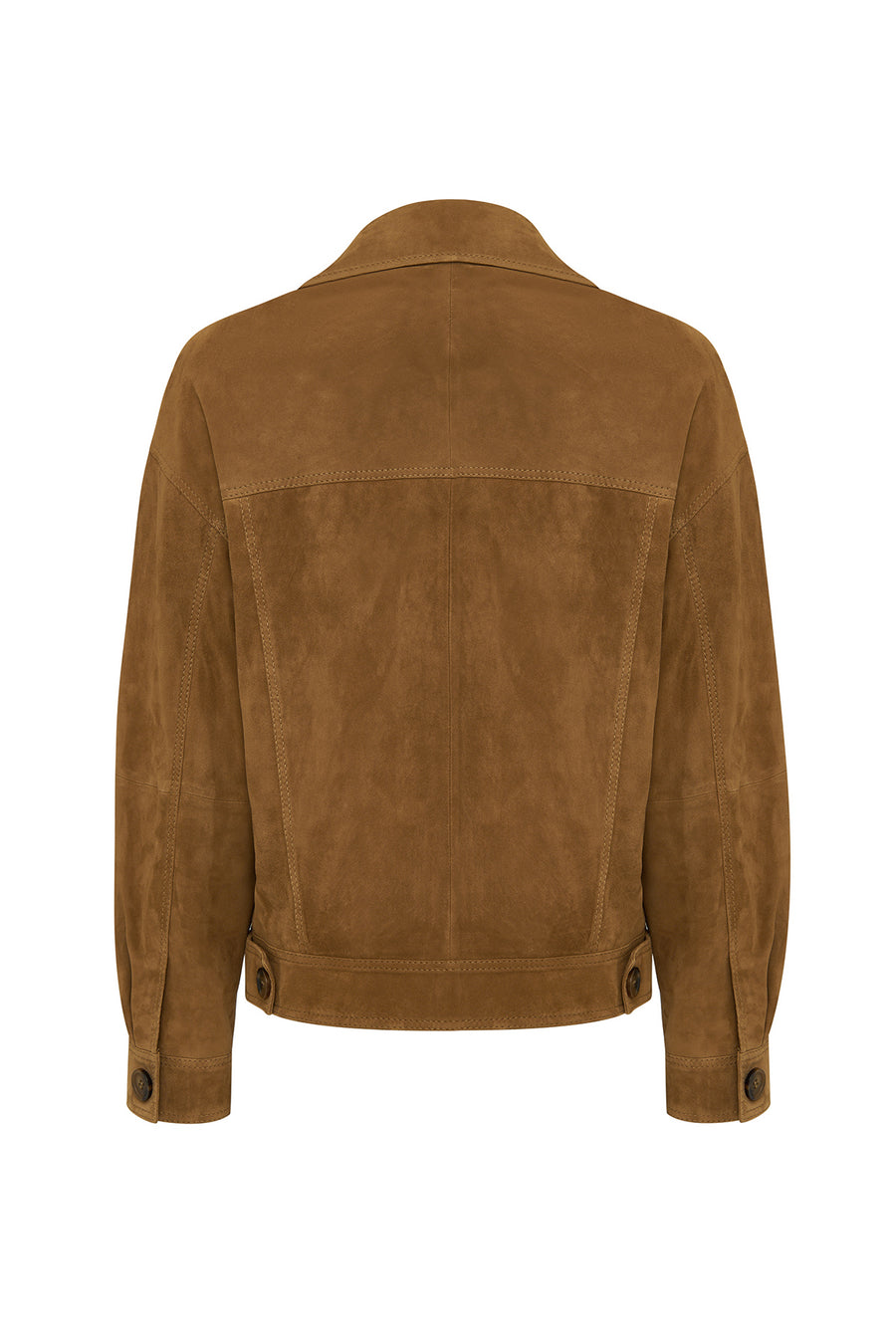 Valenza Women's Camel Suede Leather Jacket