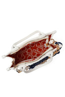 Woman White Printed Long-Strap Shoulder Bag | Derimod