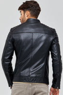 Jerebko Men's Leather Jacket | Derimod