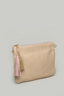 Beige Fabric Women's Portfolio | Derimod