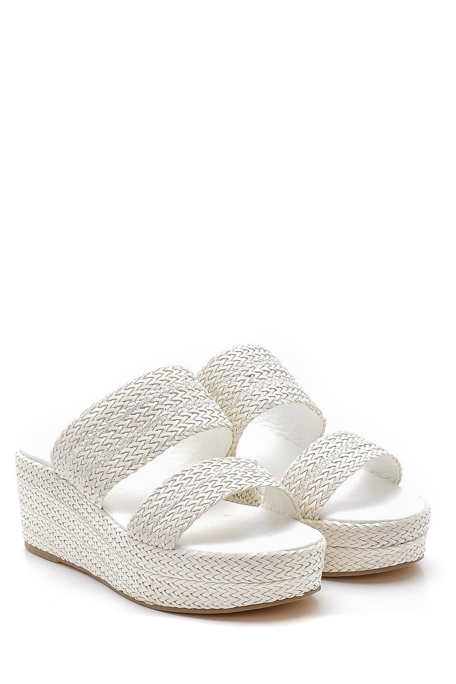 Women's Straw Knitted Slippers