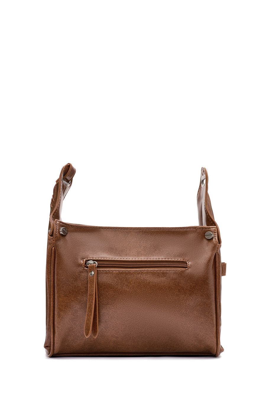 Women's Tan Long Strap Crossbody Bag