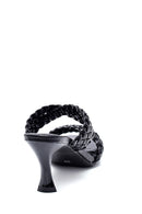 Women's Knitted Detailed Heeled Slippers | Derimod