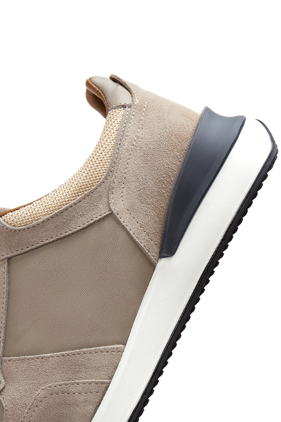 Men's Beige Suede Leather Sneaker