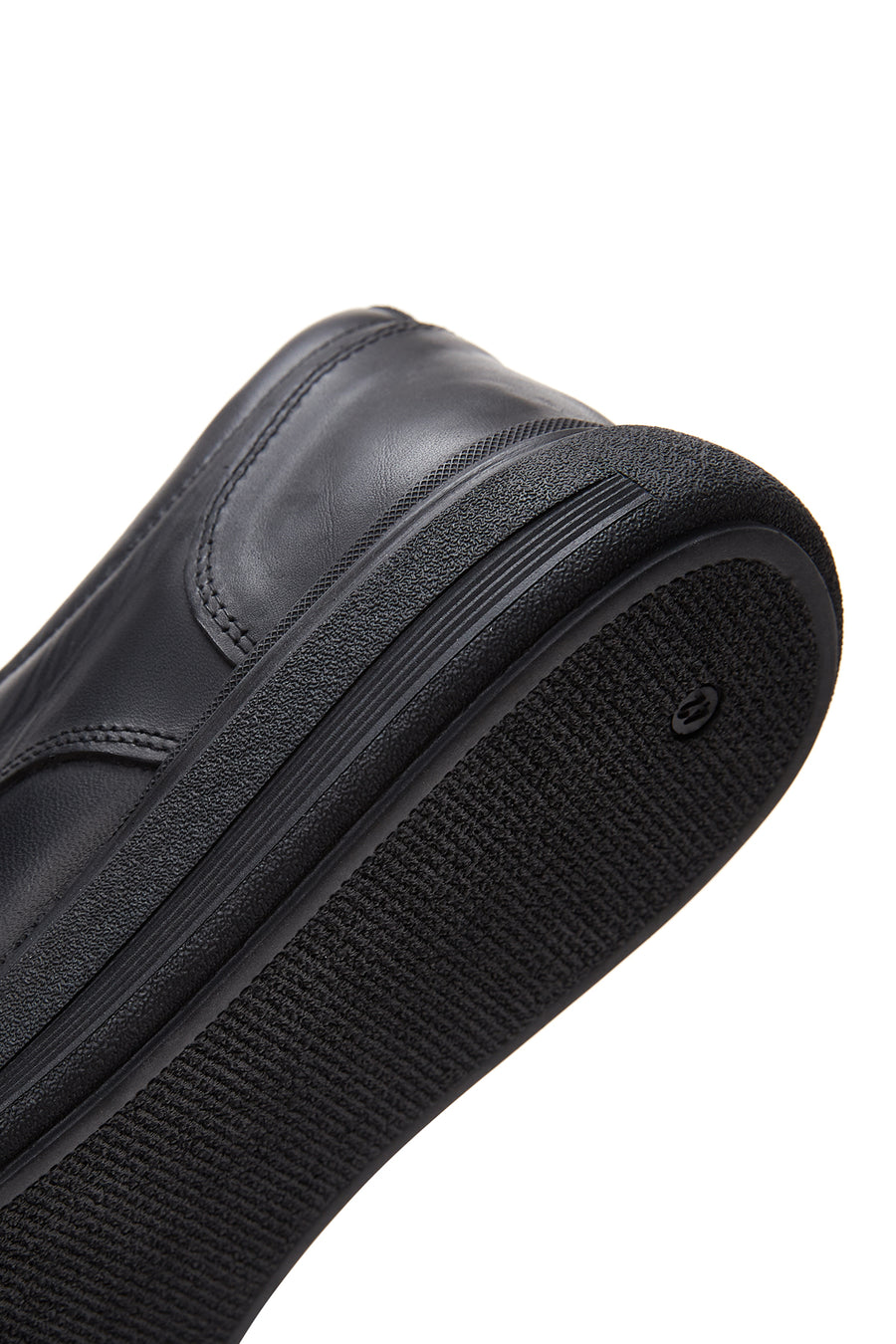 Men's Black Leather Casual Shoes