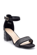 Women's Straw Look Heeled Sandals | Derimod
