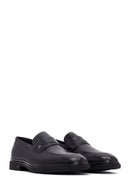 Erkek Siyah Deri Klasik Loafer | Derimod