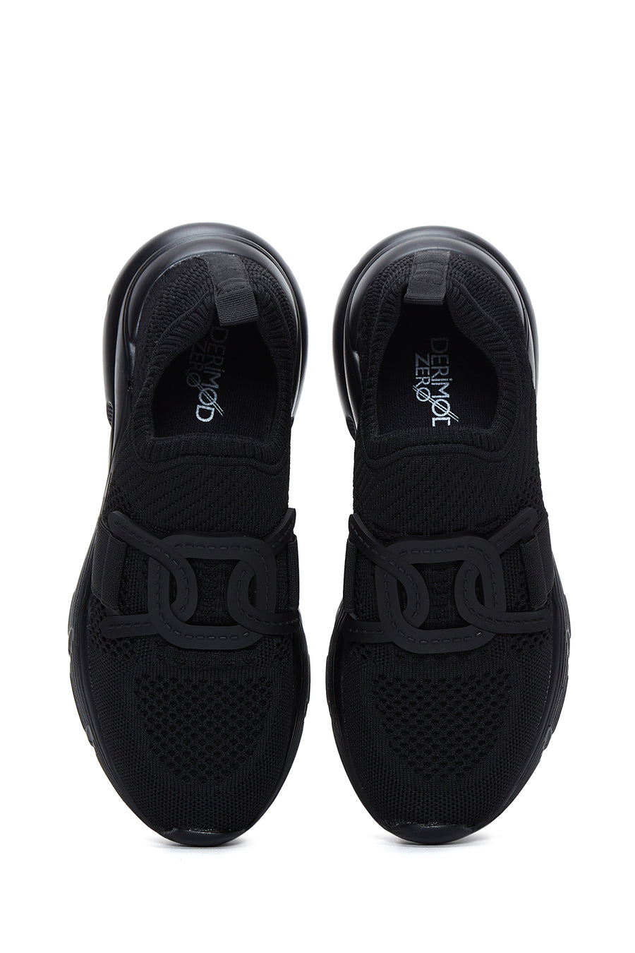 Women's Black Fabric Sneaker