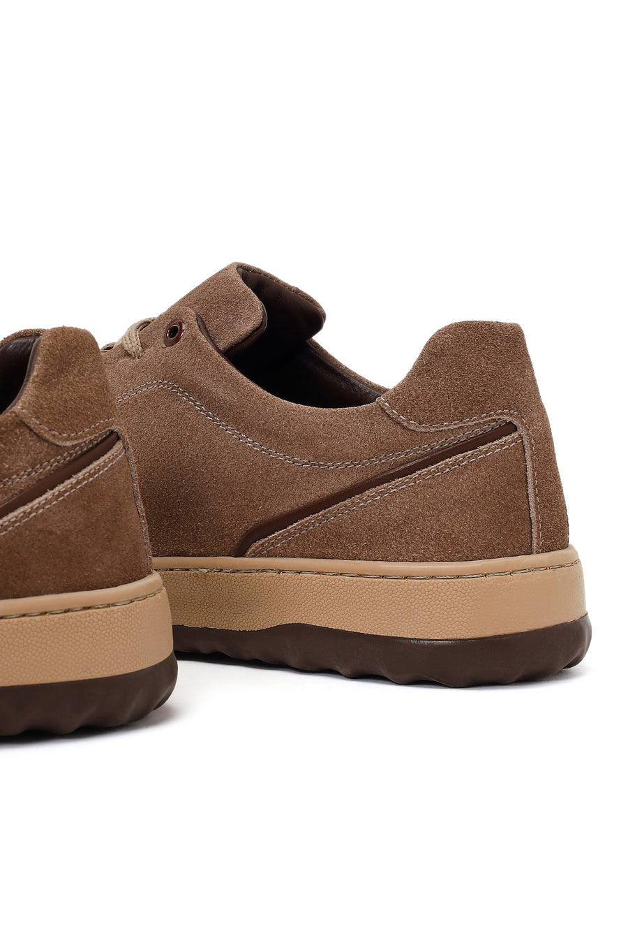 Male Mink Lace-up Thick-Soled Suede Leather Sneaker