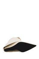 Woman White Wedge Heel Boot | Derimod
