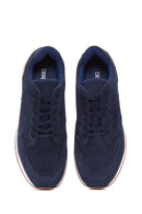 Men's Leather Suede Sneaker | Derimod