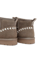 Woman Mink Fur Suede Teddy Boots | Derimod