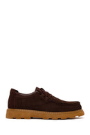 Male Brown Lace-up Suede Casual Shoes | Derimod