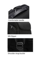 D-Pack Unisex Black Technological Fabric Backpack | Derimod