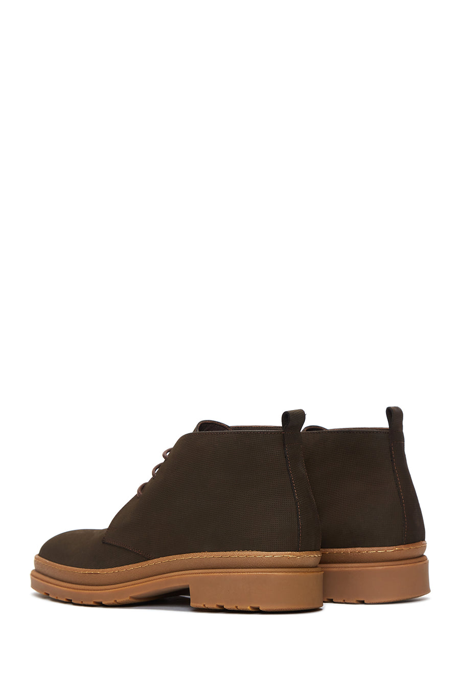 Men's Brown Nubuck Leather Boots