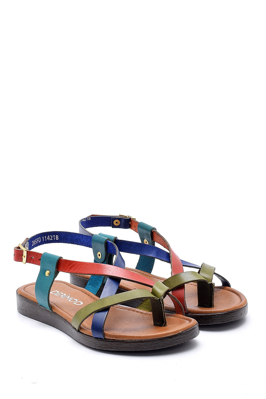 Women's Colorful Leather Sandals