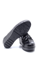 Women's Leather Tassel Detailed Wedge Heel Shoes | Derimod