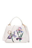 Women's White Long Strap Printed Shoulder Bag | Derimod