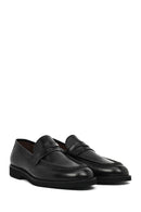 Men's Black Leather Classic Loafer | Derimod