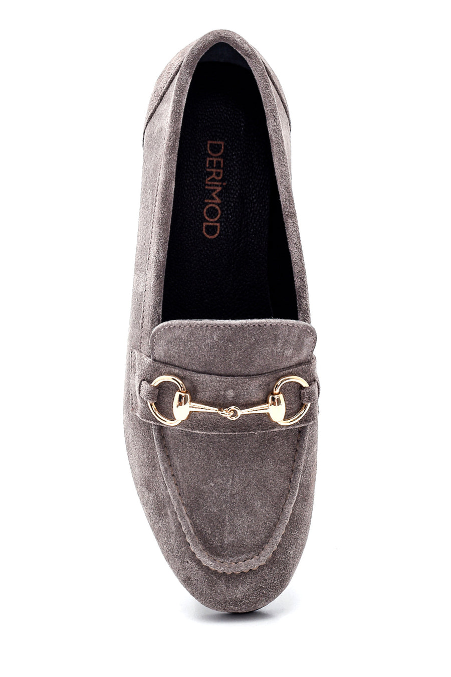 Kadın Süet Toka Detaylı Loafer