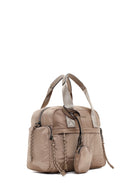 Women's Beige Long Strap Accessory Detailed Fabric Handbag | Derimod