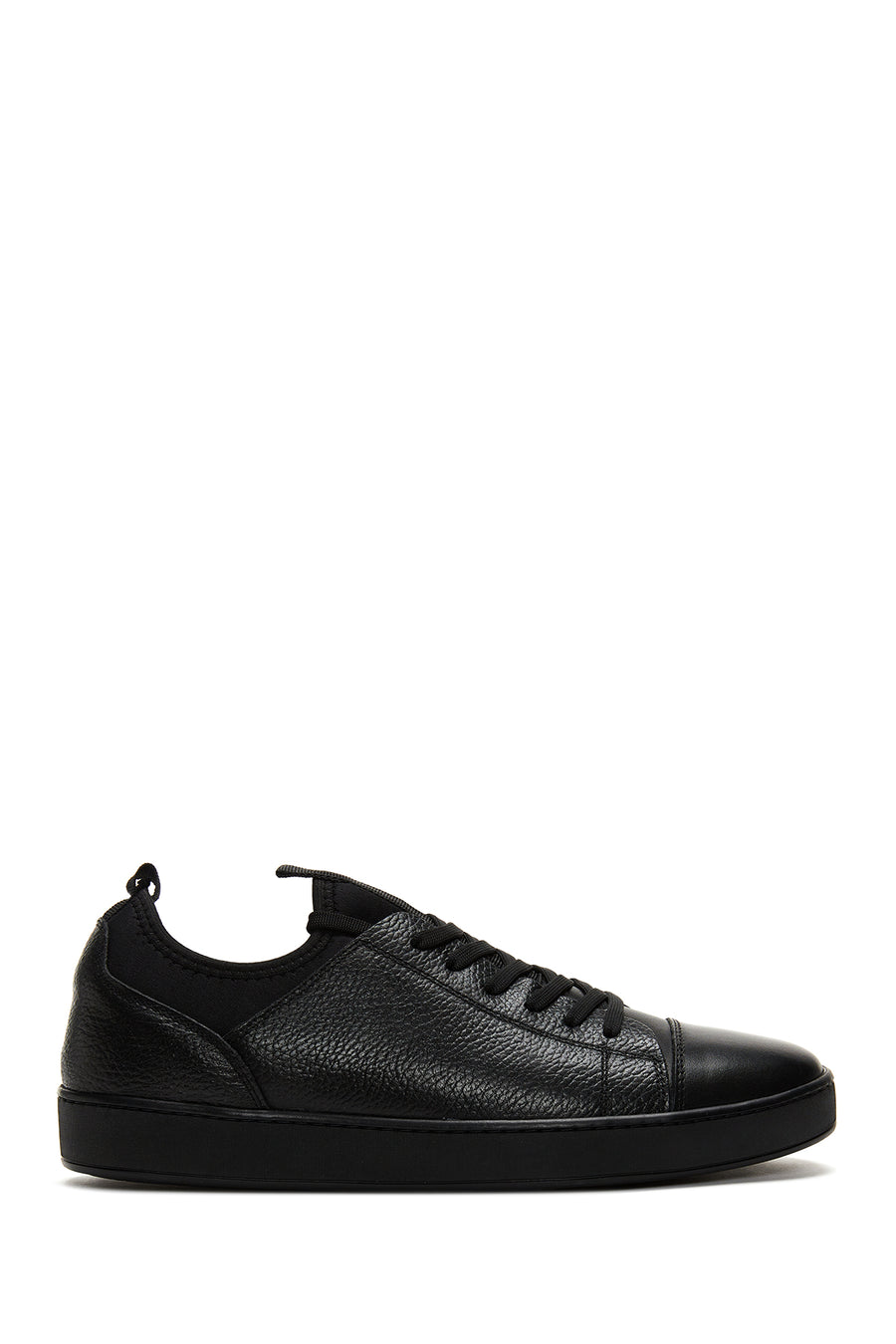 Men's Black Leather Sneaker 22SFD6306FT | Derimod