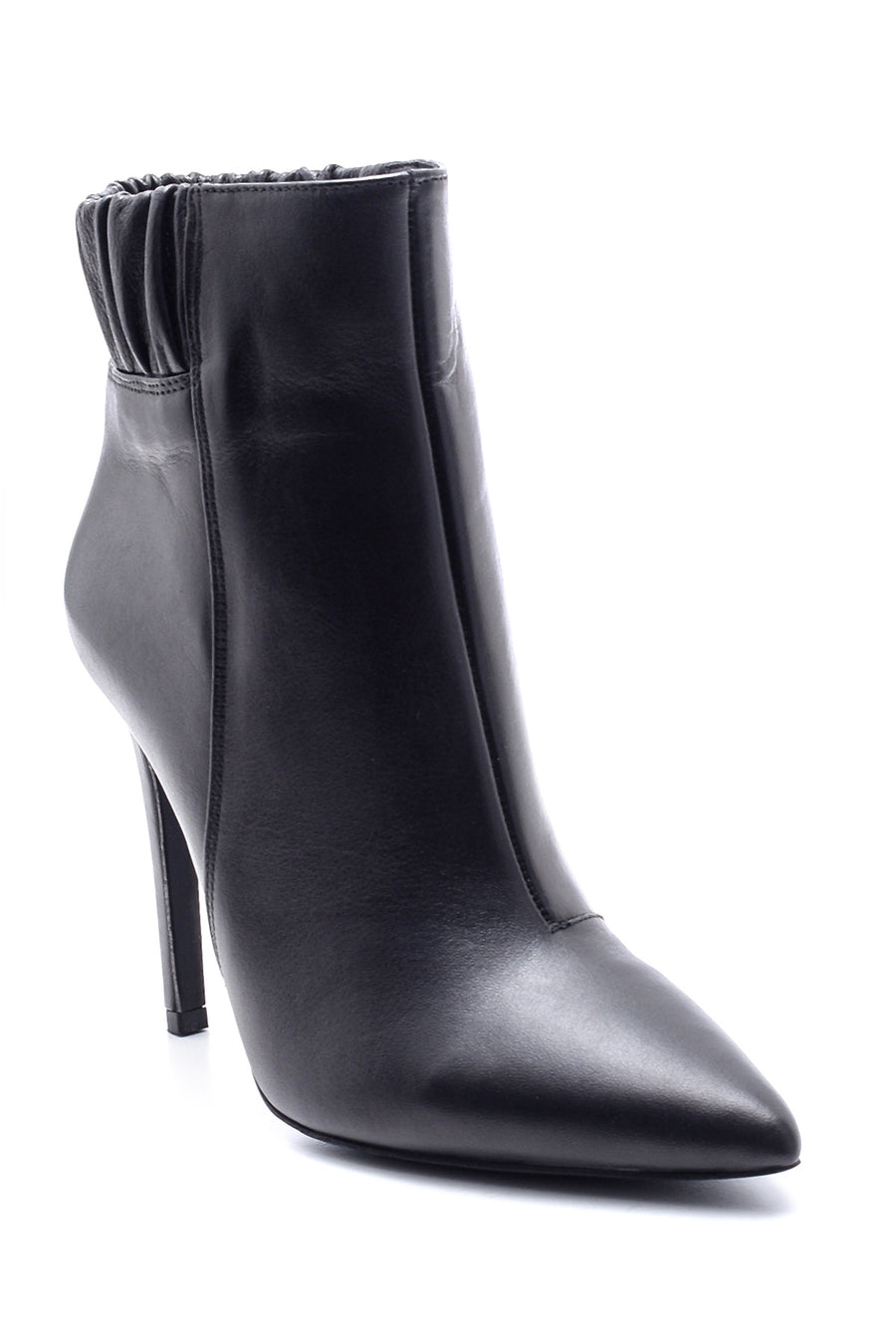 Women's Leather Thin Heeled Boots
