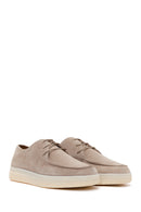 Male Beige Lace-up Suede Casual Shoes | Derimod