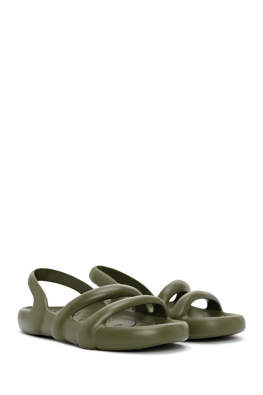 Camper Women's Green Kobarah Flat Slippers