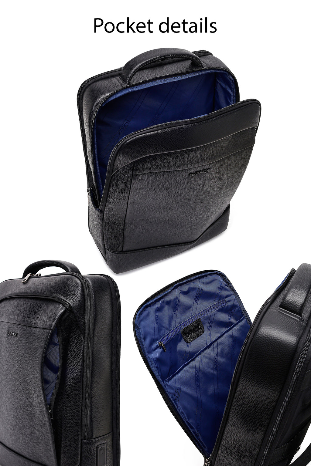 D-Pack Unisex Siyah Teknolojik Sırt Çantası