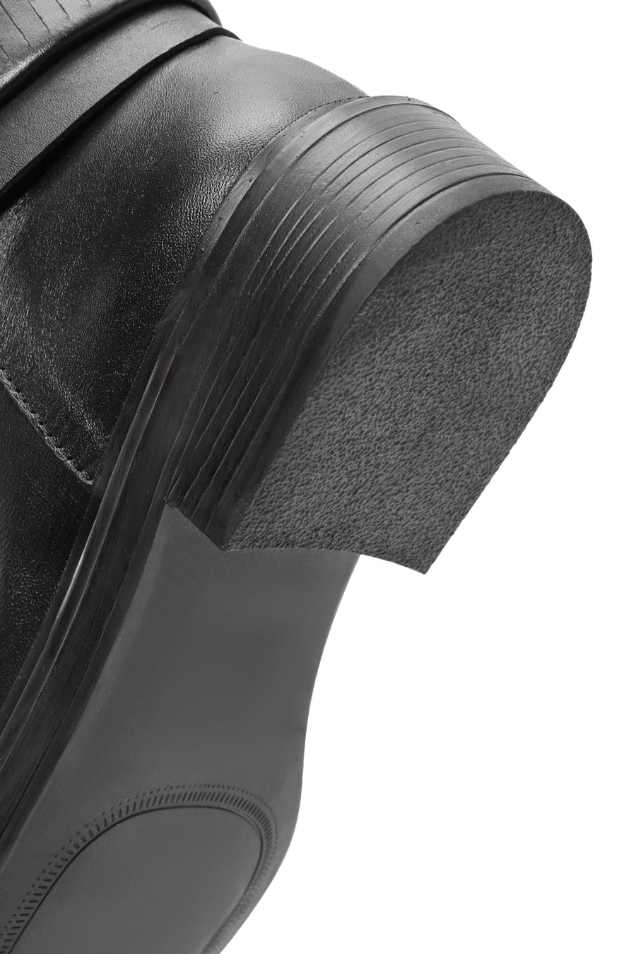 
Women's Black Buckle Detailed Leather Boot
