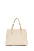 Women's Cream Long Strap Classic Handbag | Derimod