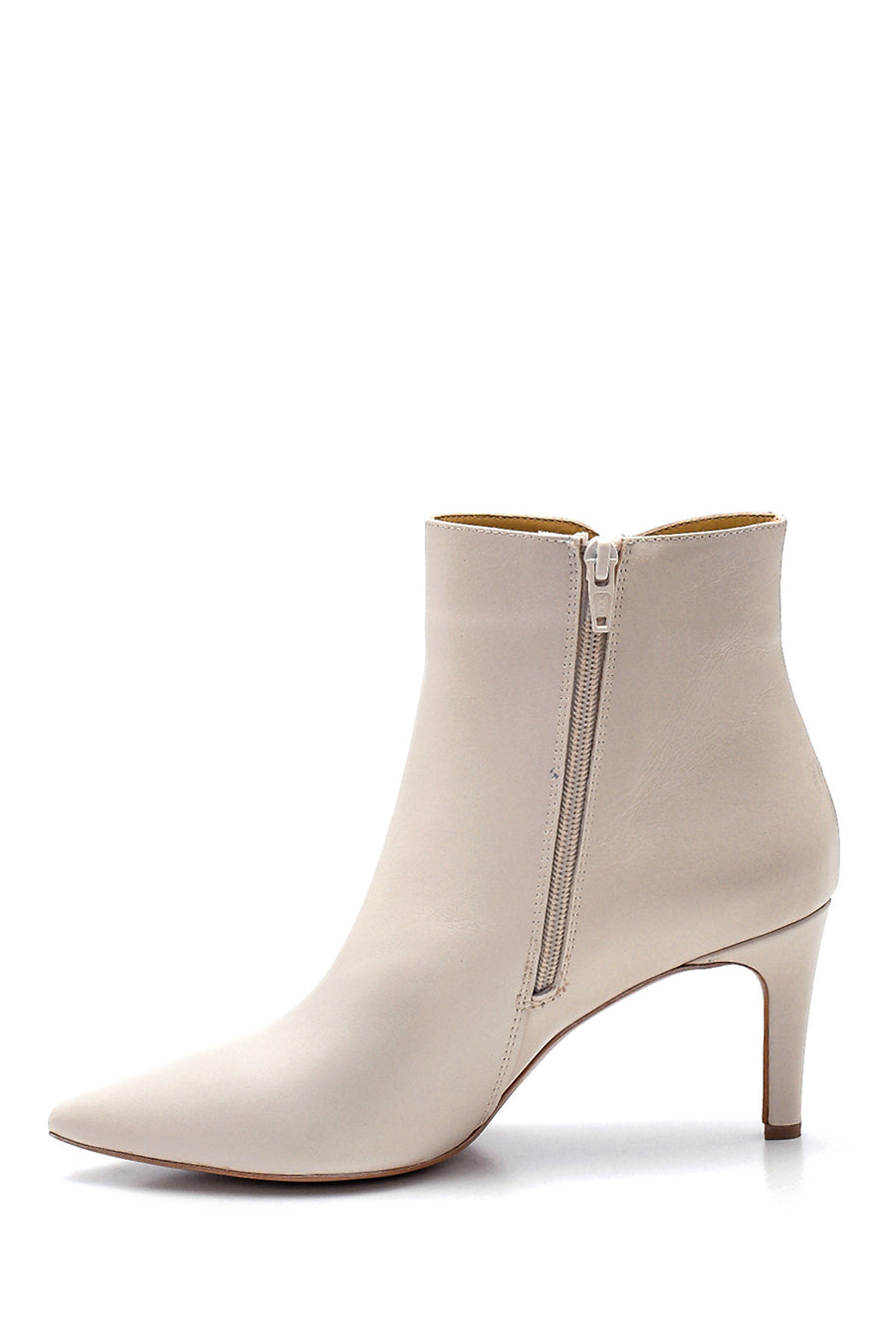 Women's Leather Thin Heeled Boots