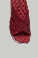 Wedge Heeled Women's Slippers | Derimod