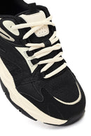 Woman Black Lace-Up Chunky Sneaker | Derimod