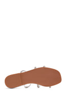 Women's Silver Stone Derimod X Whenever Company Flat Slippers | Derimod
