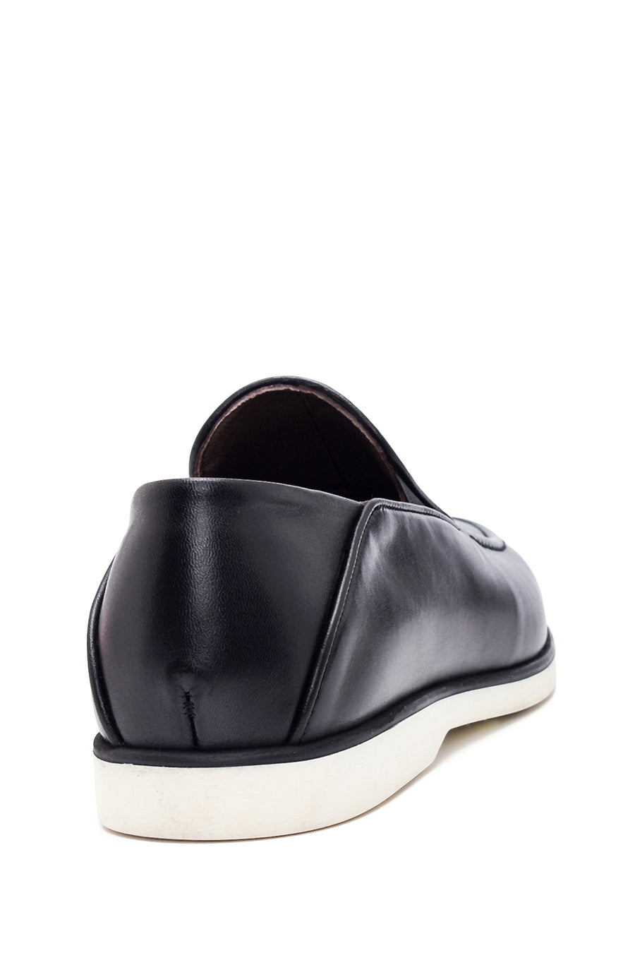 Erkek Siyah Deri Casual Loafer